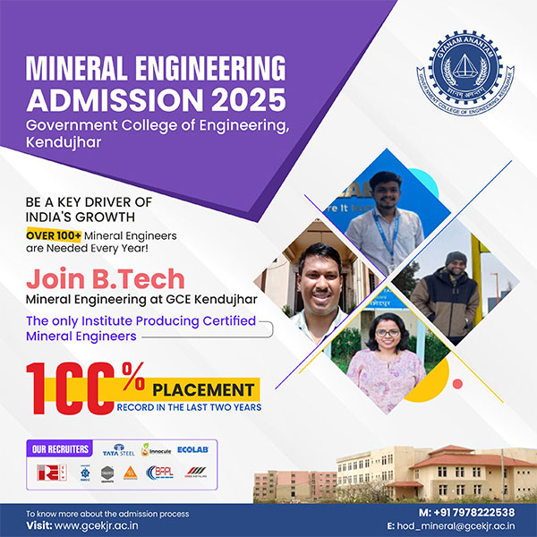 Mineral Engineering Admission 2025